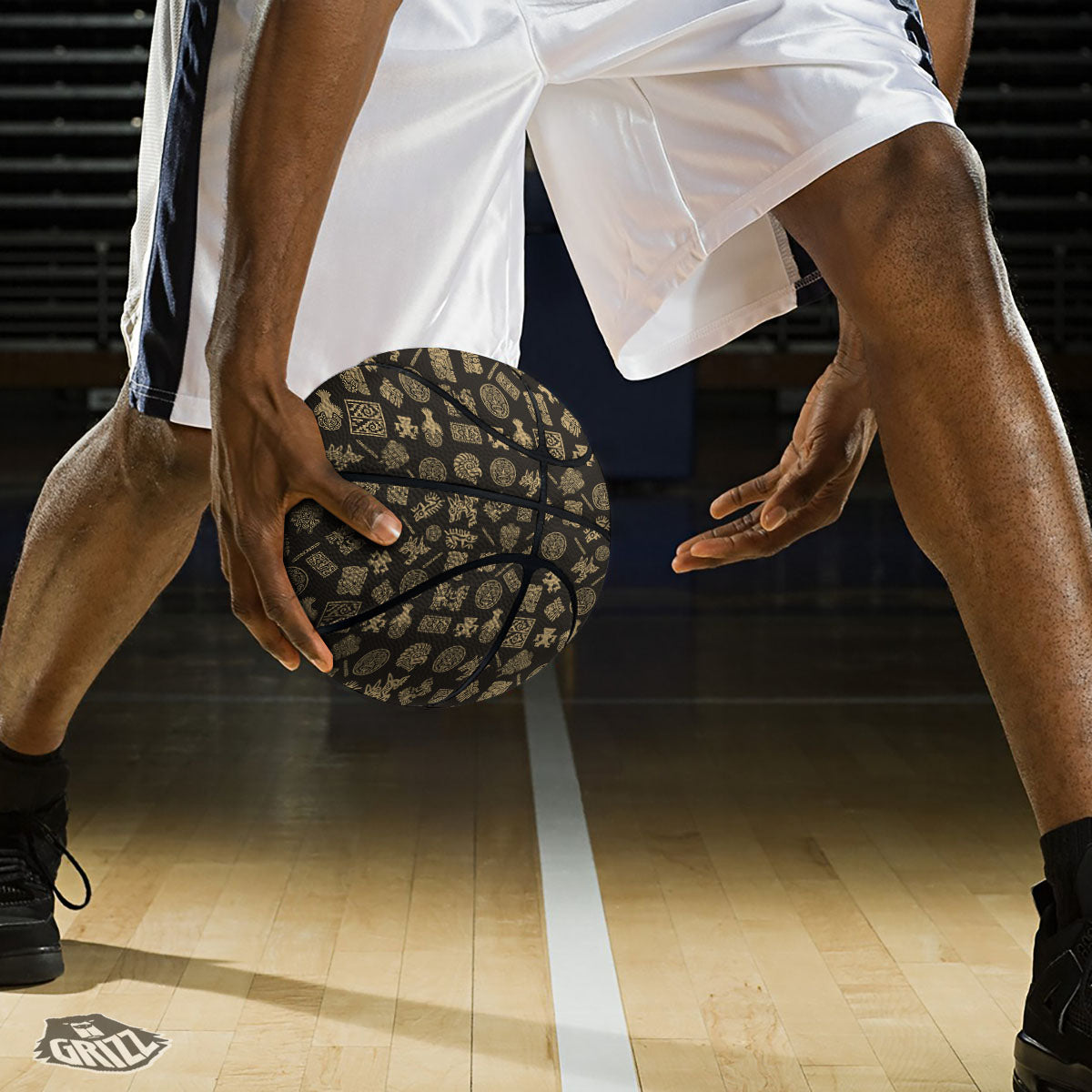 Symbol Mayan Print Pattern Basketball