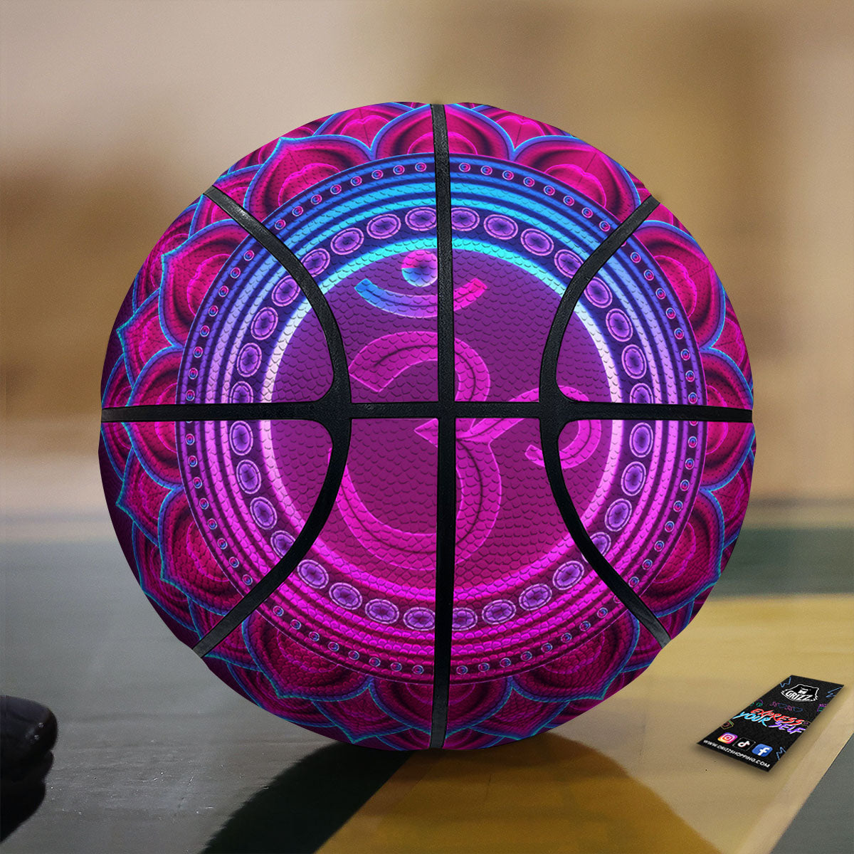 Tie Dye Turquoise Print Basketball