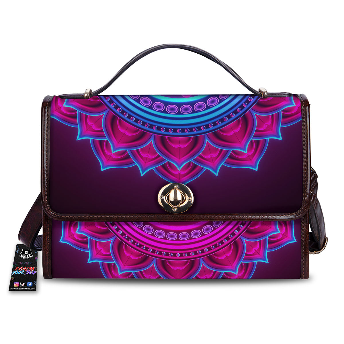 Symbol Sahasrara Chakra Print Women's Satchel Bag