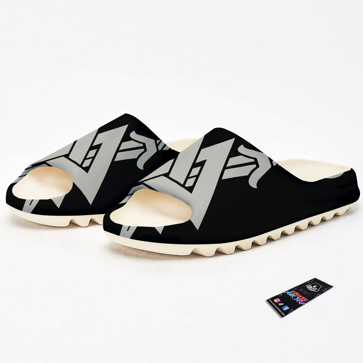 Symbol Viking Valhalla Print Sandals-grizzshop