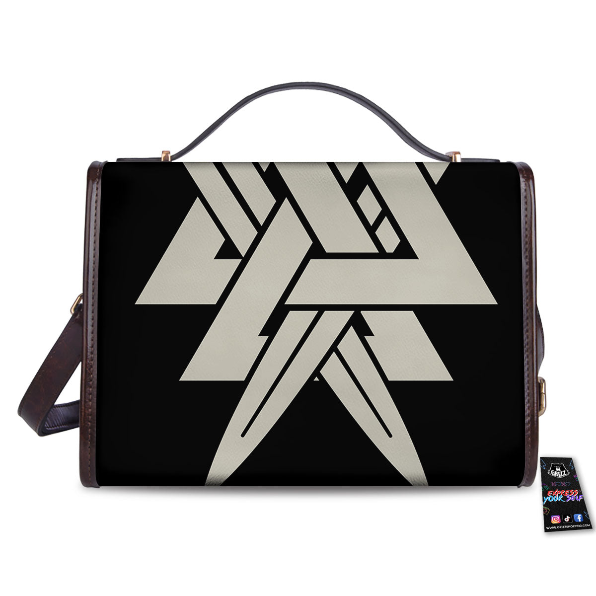 Symbol Viking Valhalla Print Women's Satchel Bag