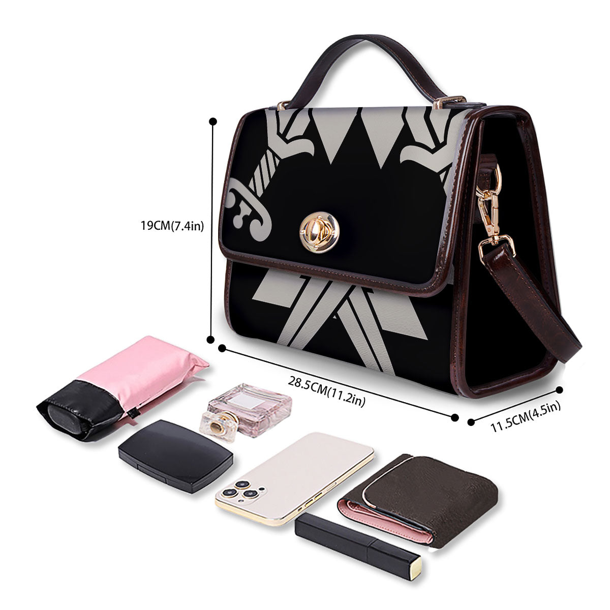 Symbol Viking Valhalla Print Women's Satchel Bag