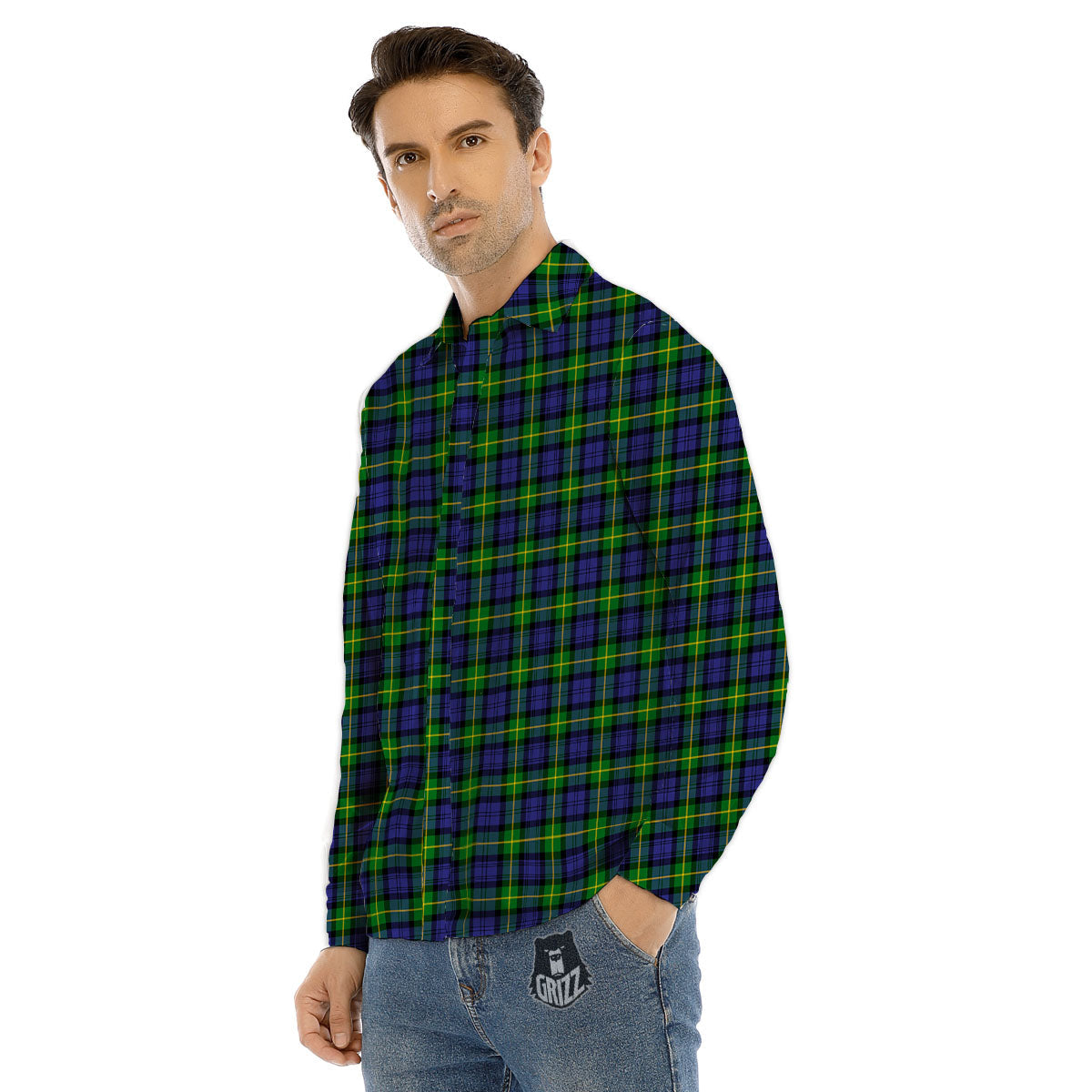 Symbols Black Adinkra Print Pattern Men's Dress Shirts-grizzshop