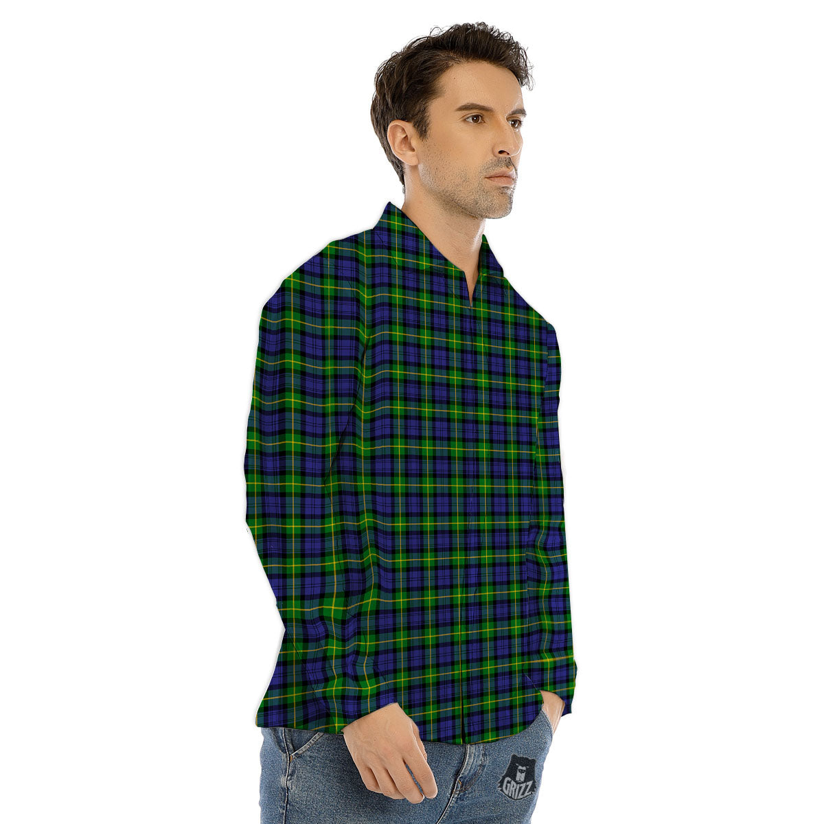 Symbols Black Adinkra Print Pattern Men's Dress Shirts-grizzshop