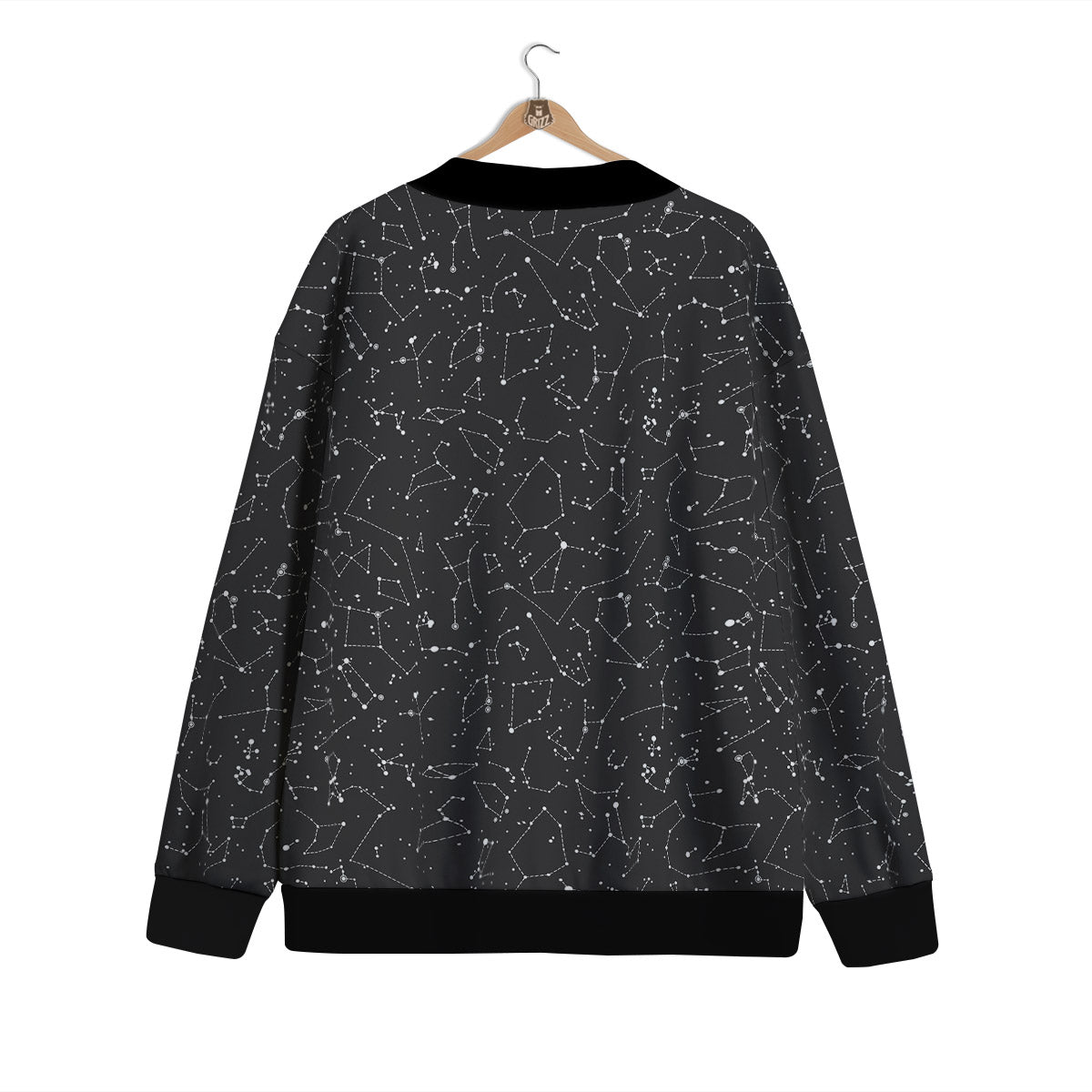 Symbols Constellation Print Pattern Cardigan-grizzshop