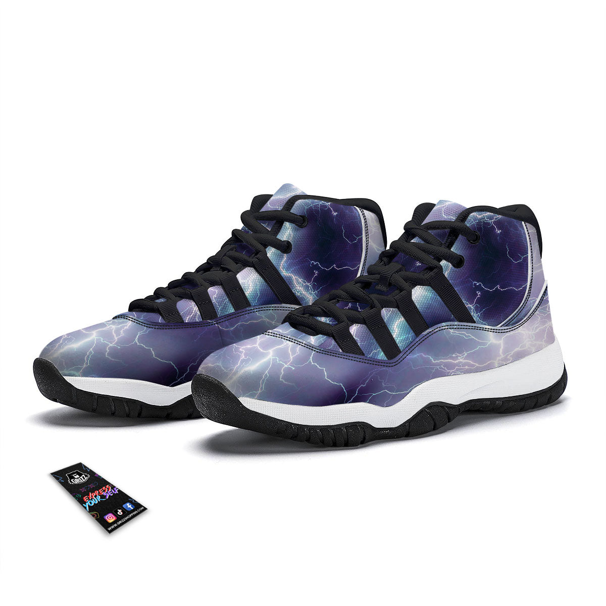 Symbols Egyptian Print Pattern Black Bball Shoes-grizzshop