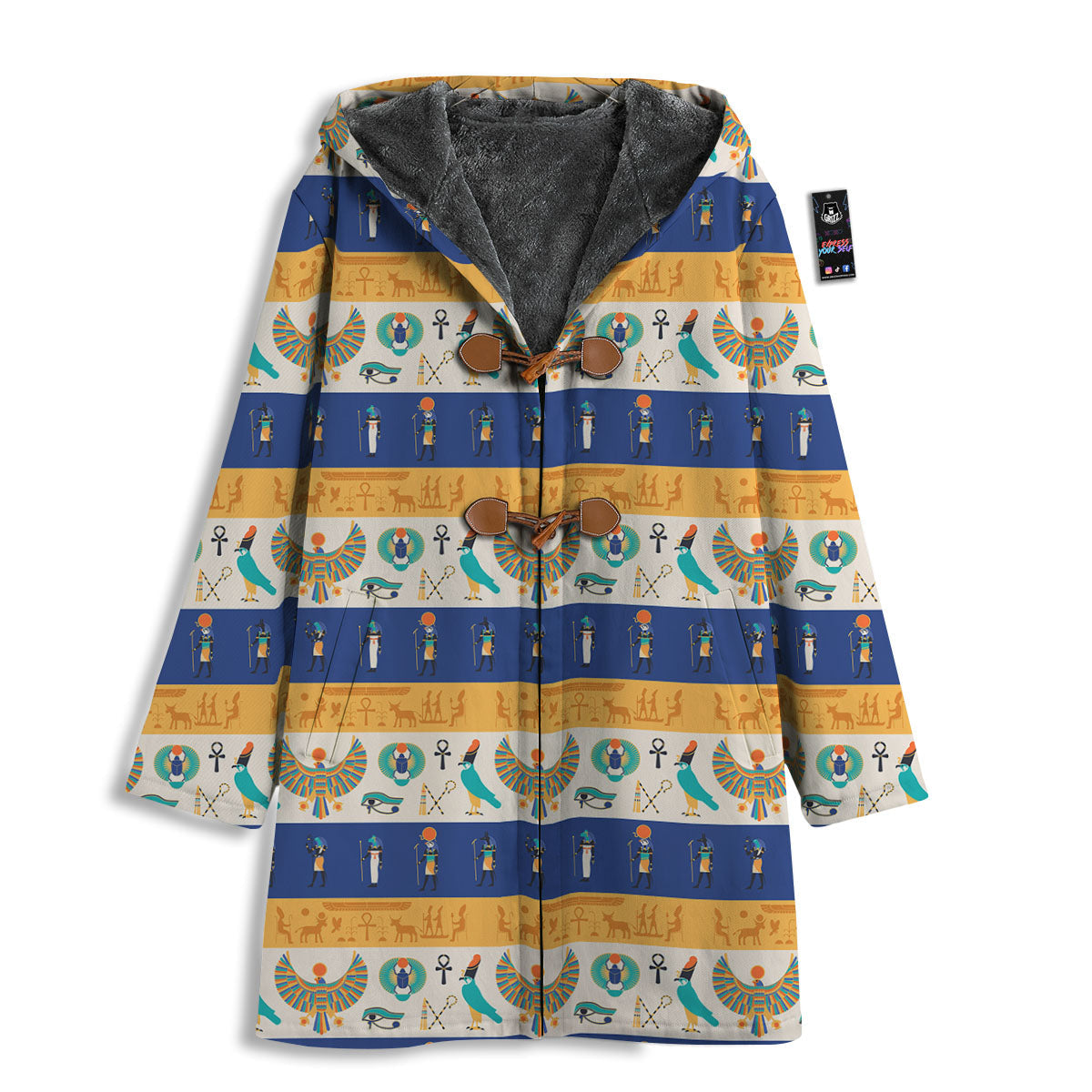 Symbols Egyptian Print Pattern Men's Windbreaker Jacket-grizzshop