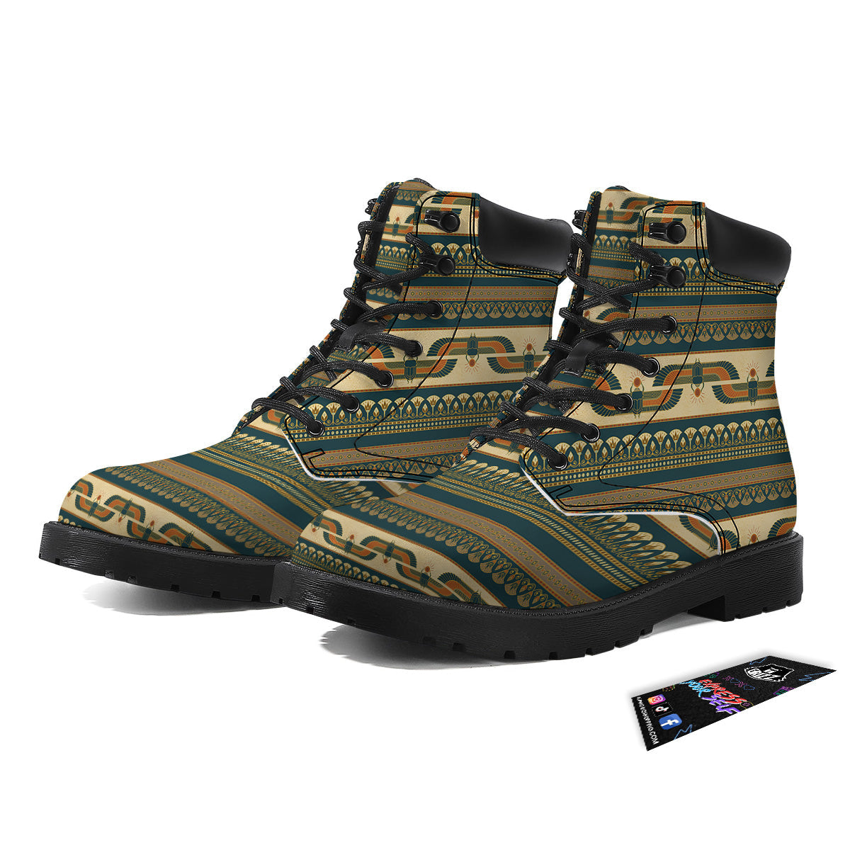 Symbols Of Ancient Egypt Print Pattern Boots-grizzshop