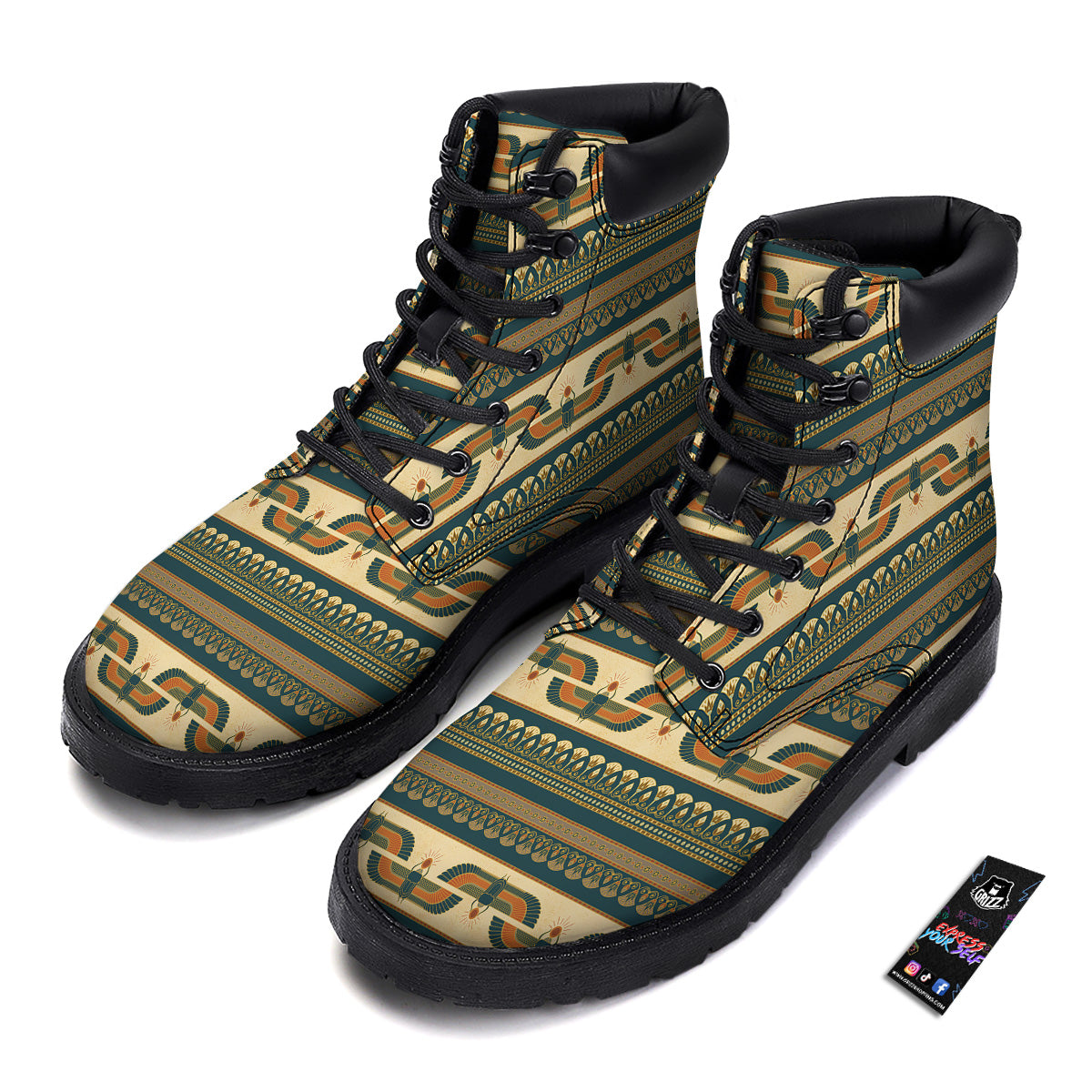 Symbols Of Ancient Egypt Print Pattern Boots-grizzshop