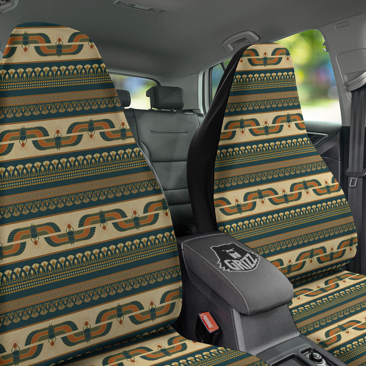 Symbols Of Ancient Egypt Print Pattern Car Seat Covers-grizzshop