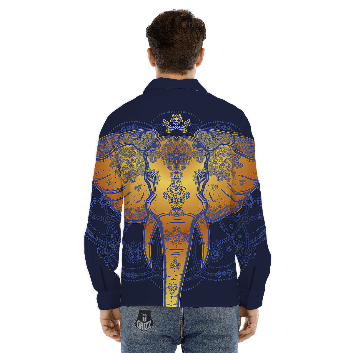 Symbols Of Ancient Egypt Print Pattern Men's Dress Shirts-grizzshop