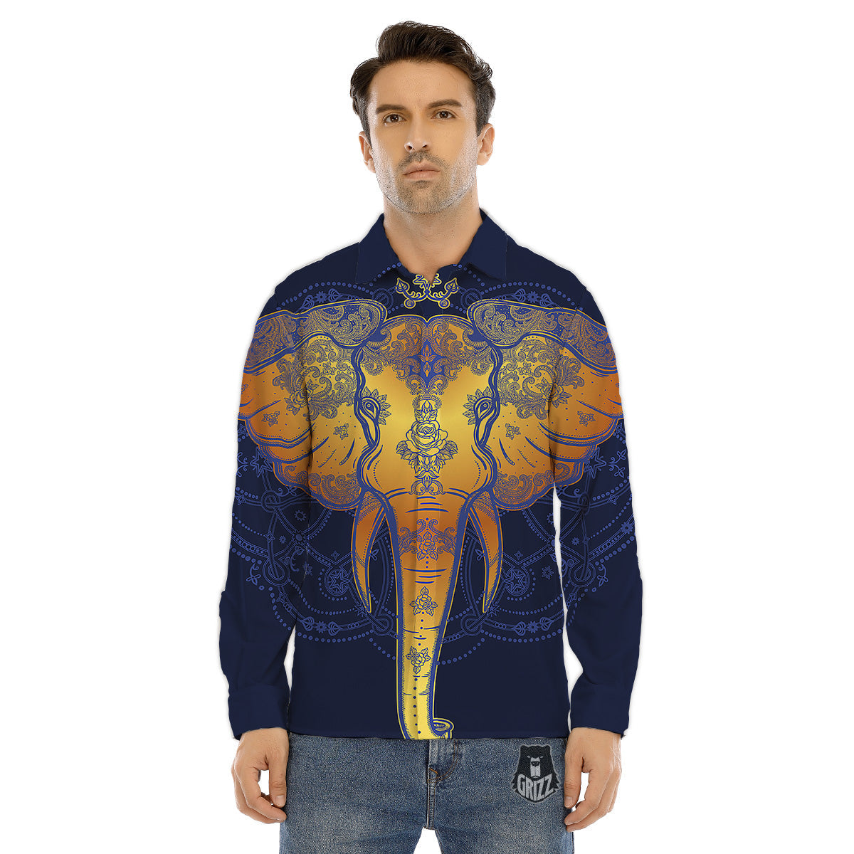Symbols Of Ancient Egypt Print Pattern Men's Dress Shirts-grizzshop