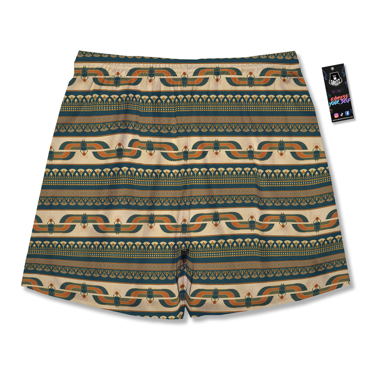 Symbols Of Ancient Egypt Print Pattern Men's Running Shorts-grizzshop