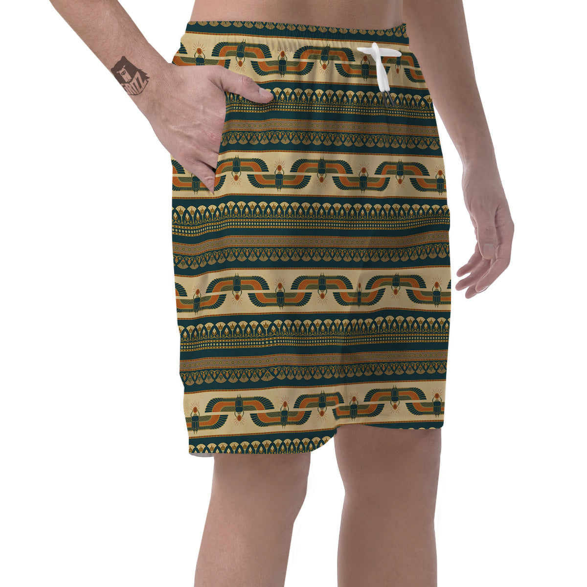 Symbols Of Ancient Egypt Print Pattern Men's Shorts-grizzshop