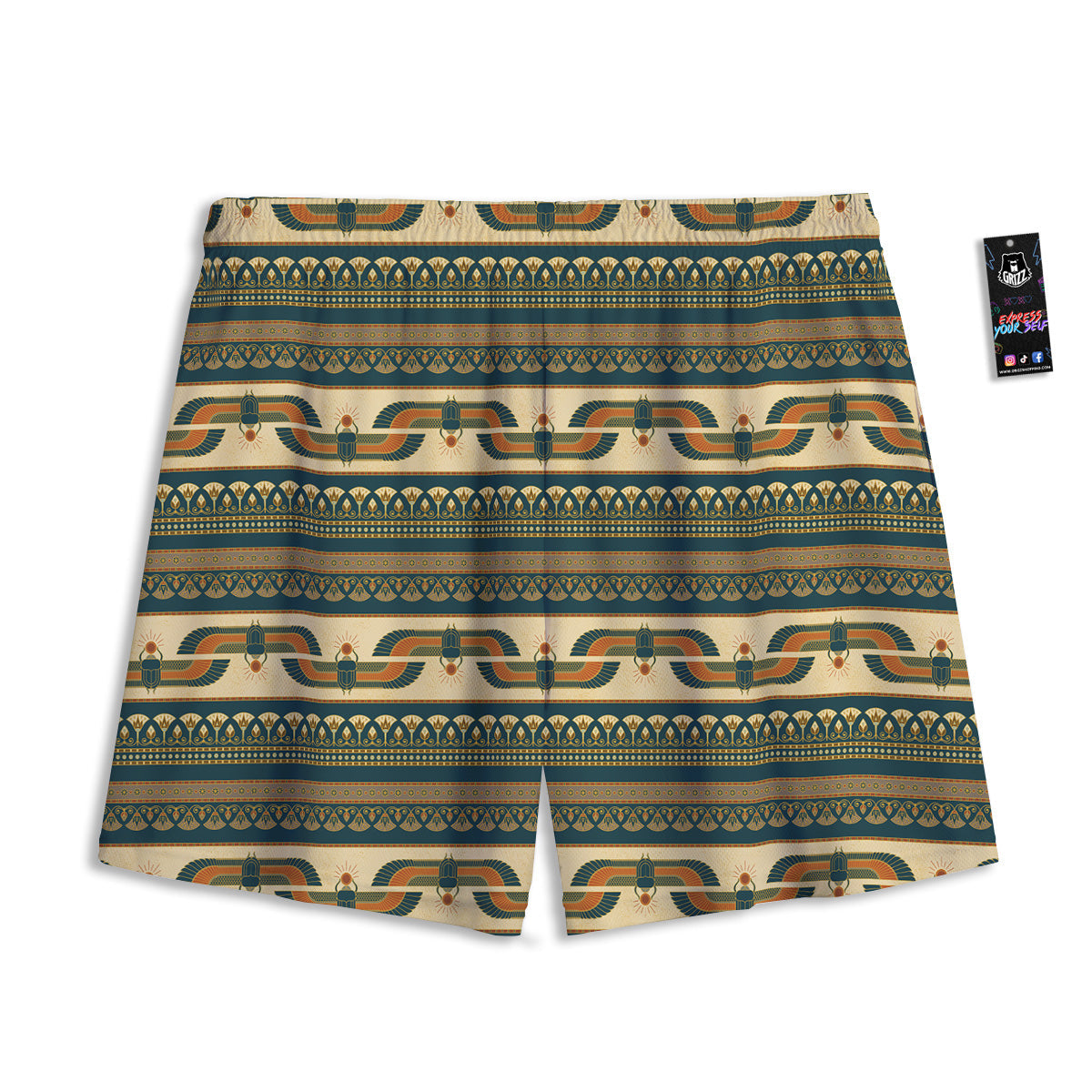 Tie Dye Green Print Mesh Shorts