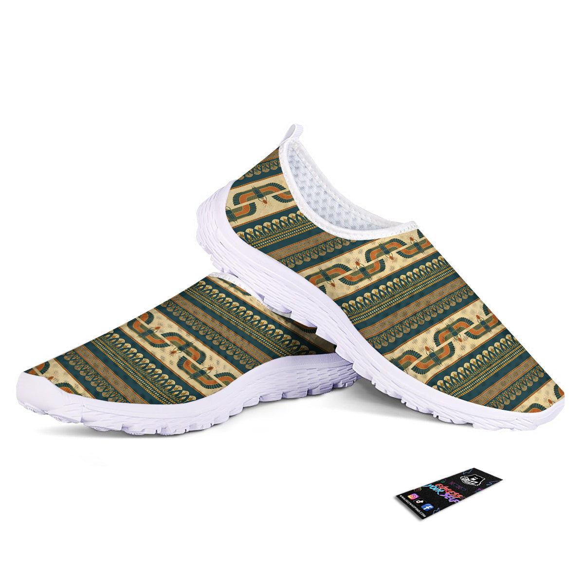 Symbols Of Ancient Egypt Print Pattern Nurse Shoes-grizzshop