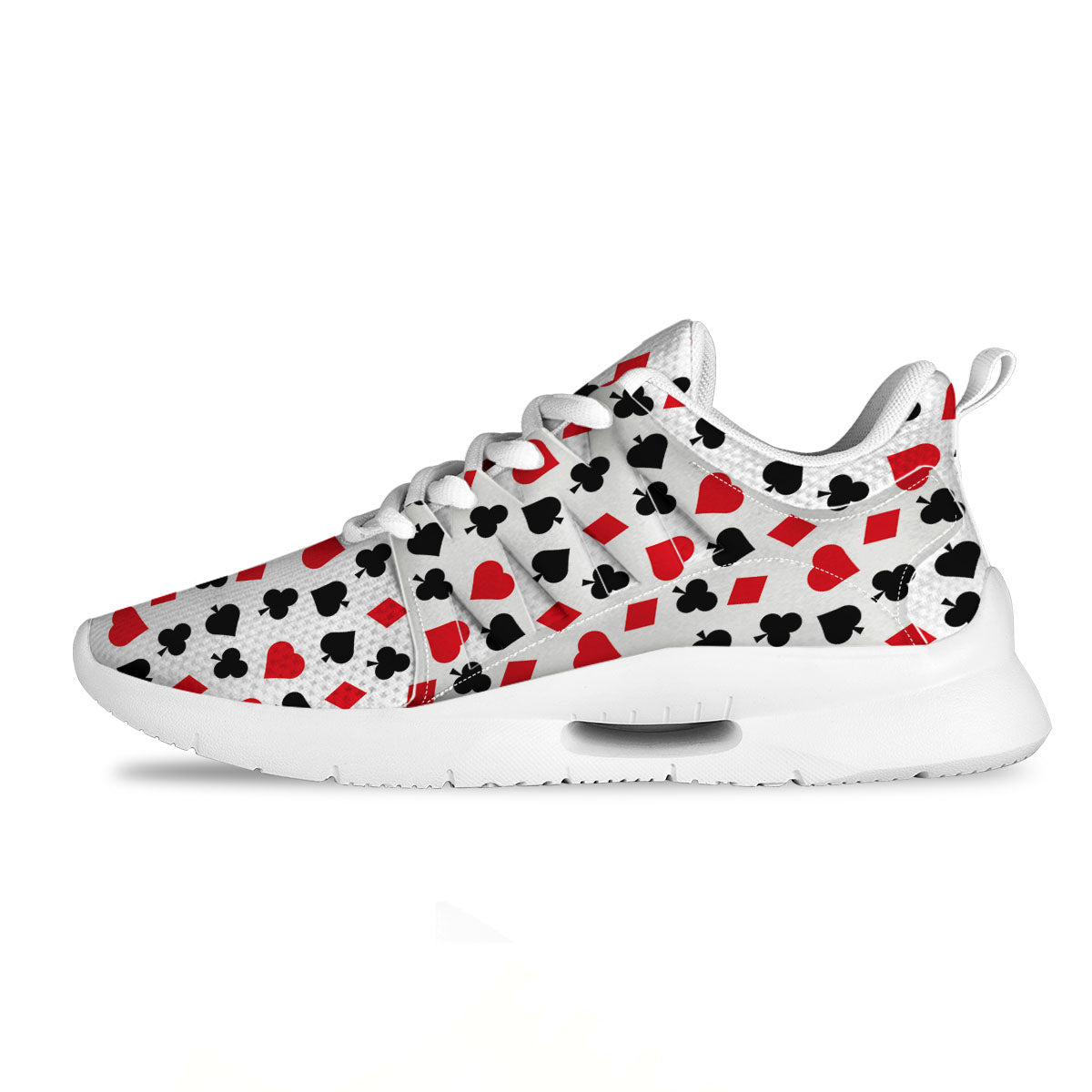 Symbols Playing Card Print Pattern Tennis Shoes-grizzshop