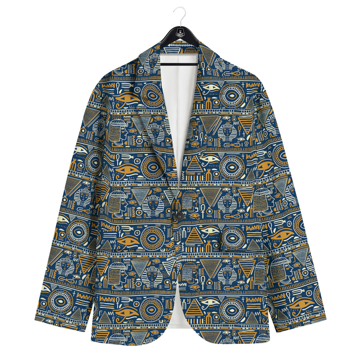 Symbols Tribal Egyptian Print Men's Sport Coat-grizzshop