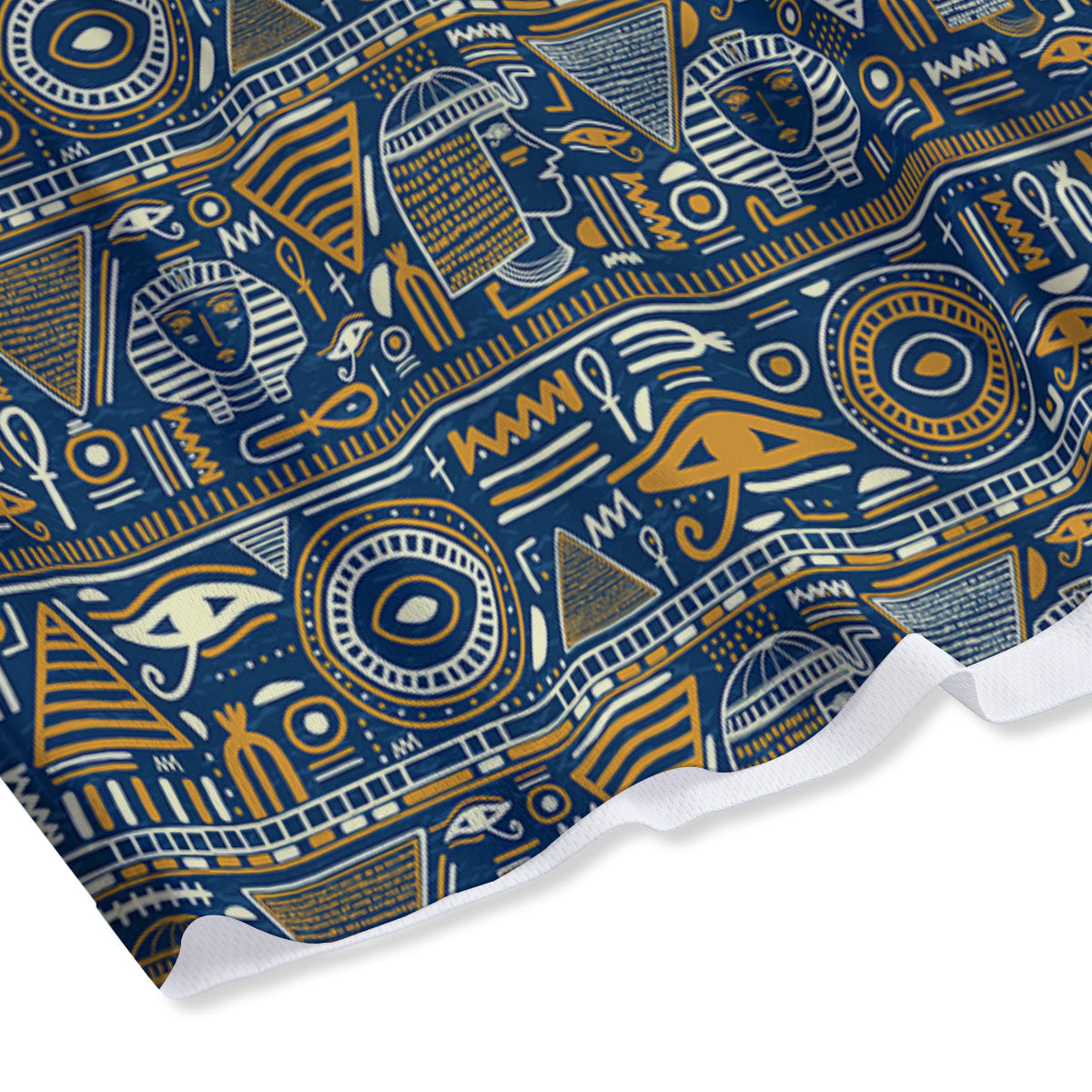 Symbols Tribal Egyptian Print Mesh Shorts