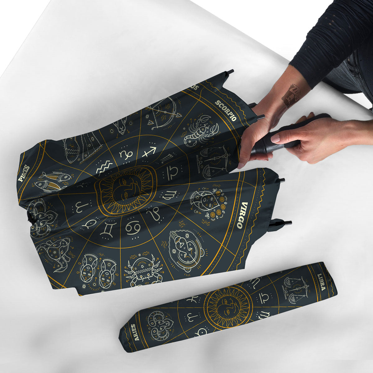 Symbols Zodiac Astrology Print Umbrella-grizzshop