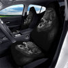 T-Rex Dinosaur White And Black Print Car Seat Covers-grizzshop