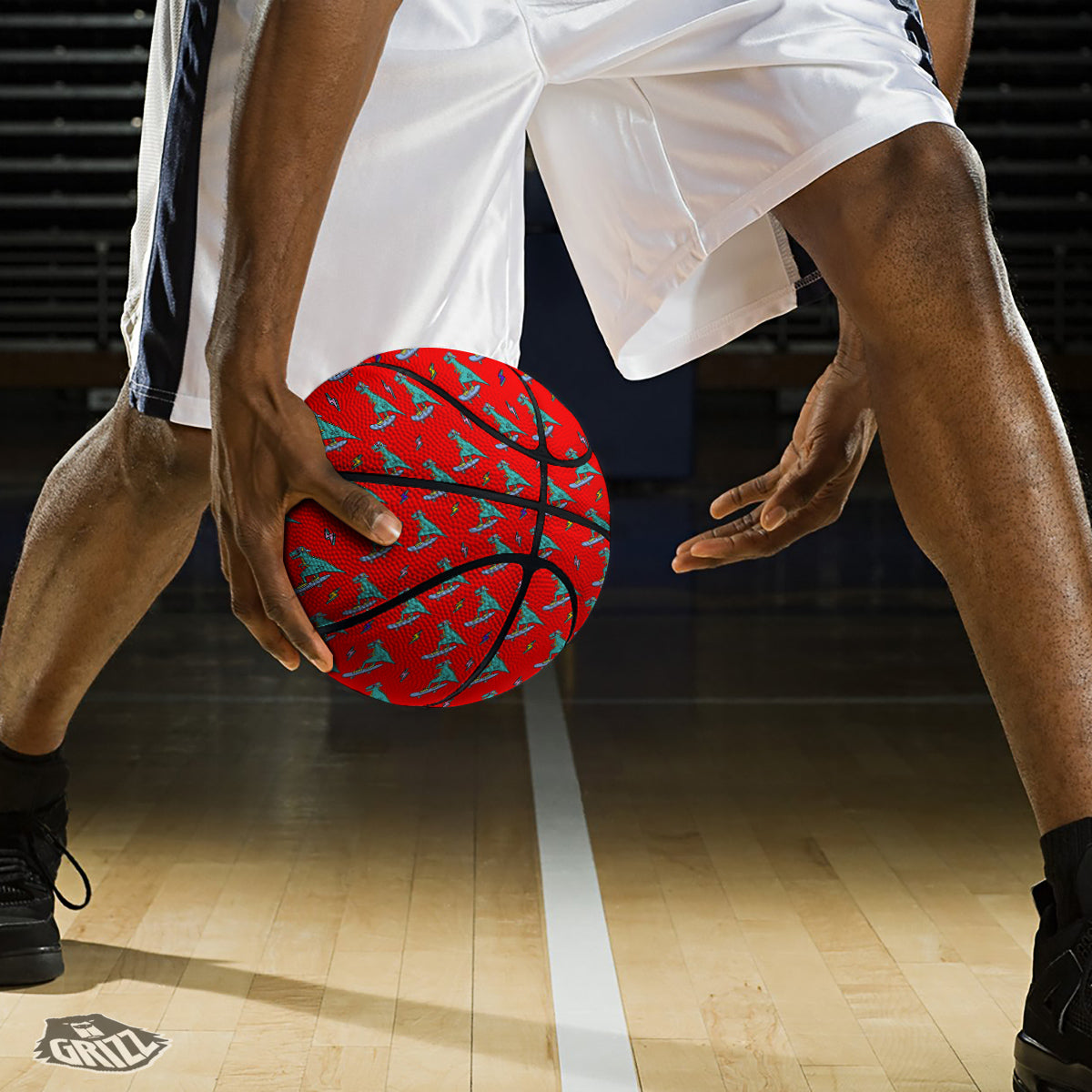 Tattoo Maori Polynesian Print Pattern Basketball