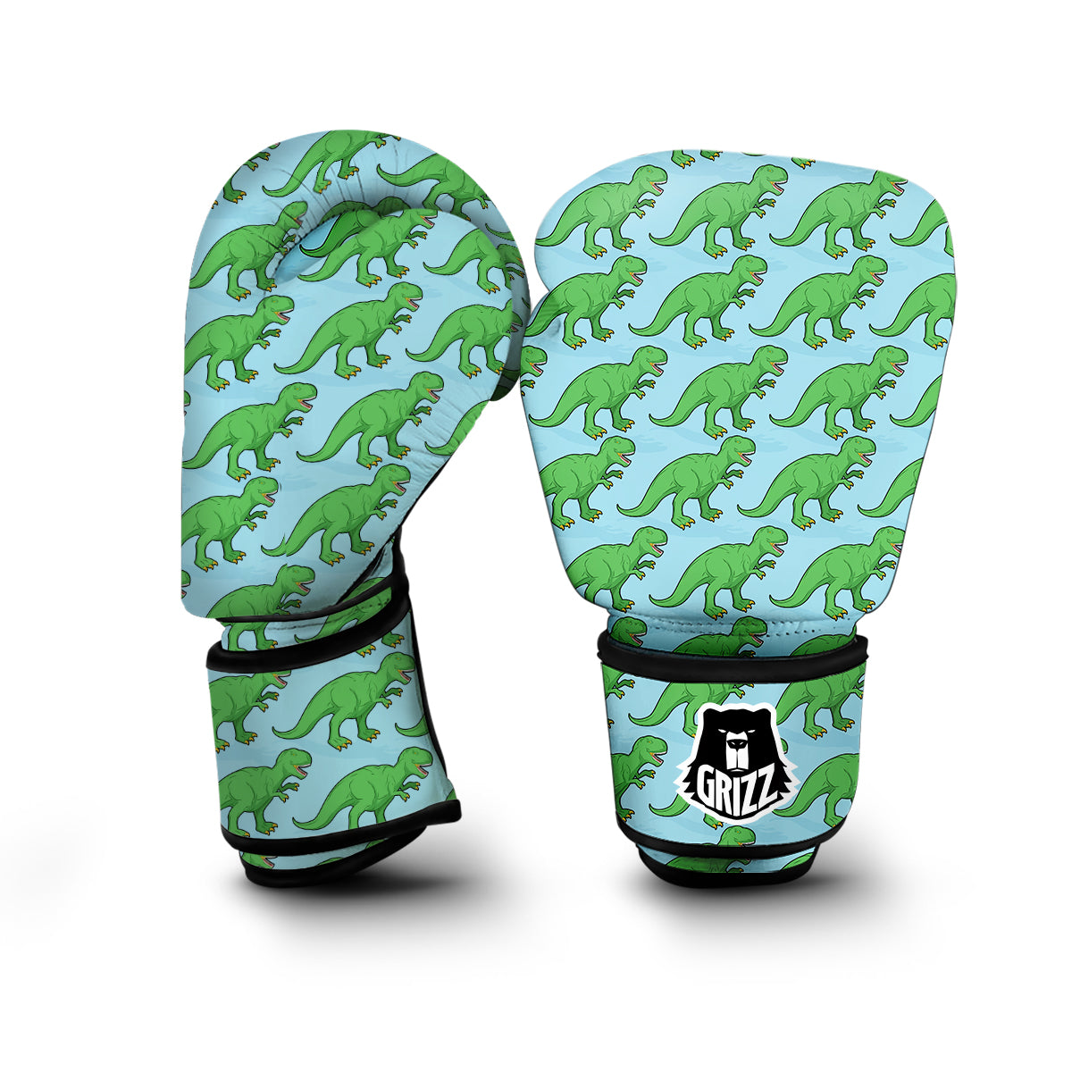 T rex Dinosaur Pattern Print Boxing Gloves-grizzshop