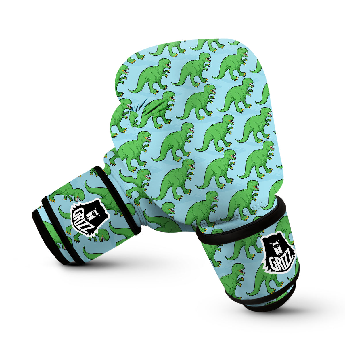 T rex Dinosaur Pattern Print Boxing Gloves-grizzshop