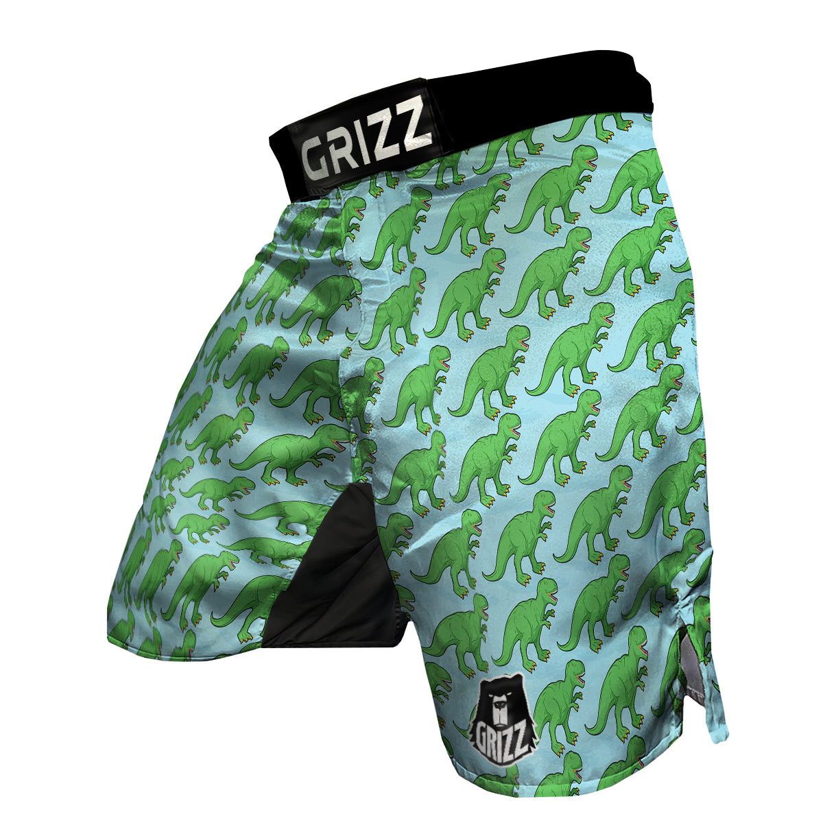 T rex Dinosaur Pattern Print MMA Shorts-grizzshop