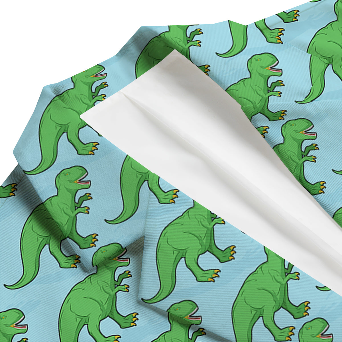 T rex Dinosaur Pattern Print Men's Blazer-grizzshop