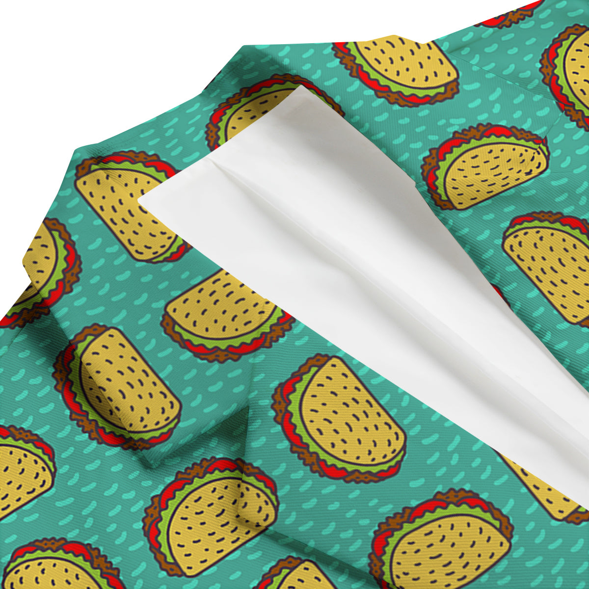 Taco Print Pattern Men's Blazer-grizzshop