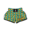 Taco Print Pattern Muay Thai Boxing Shorts-grizzshop