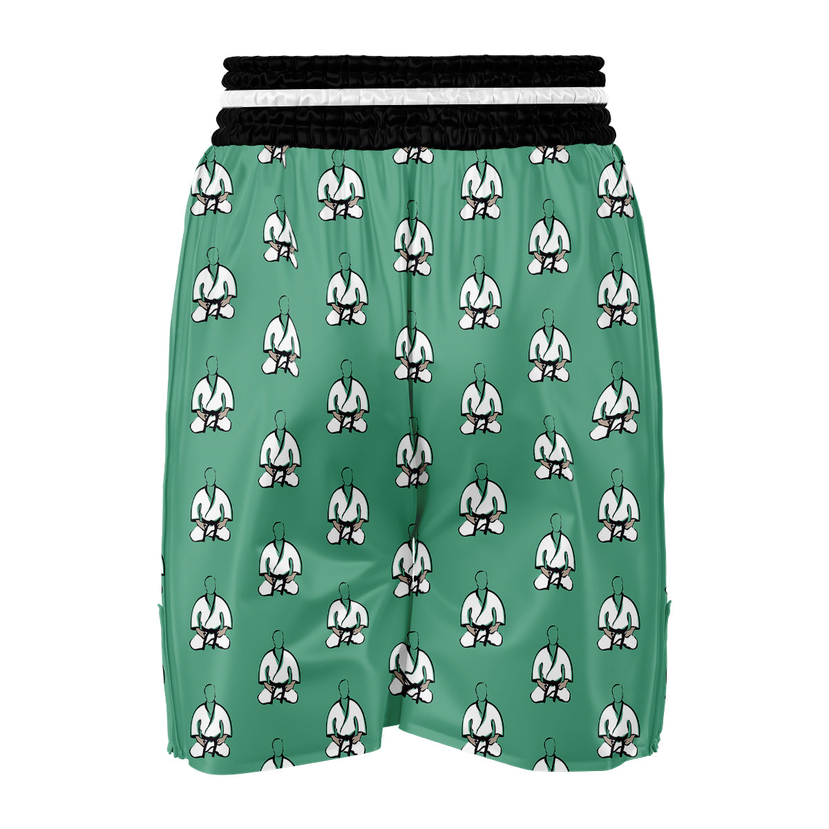 Taekwondo Hand Drawn Print Pattern Boxing Shorts-grizzshop