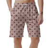 Tan And Brown Polka Dot Men's Shorts-grizzshop