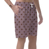 Tan And Brown Tiny Polka Dot Men's Shorts-grizzshop