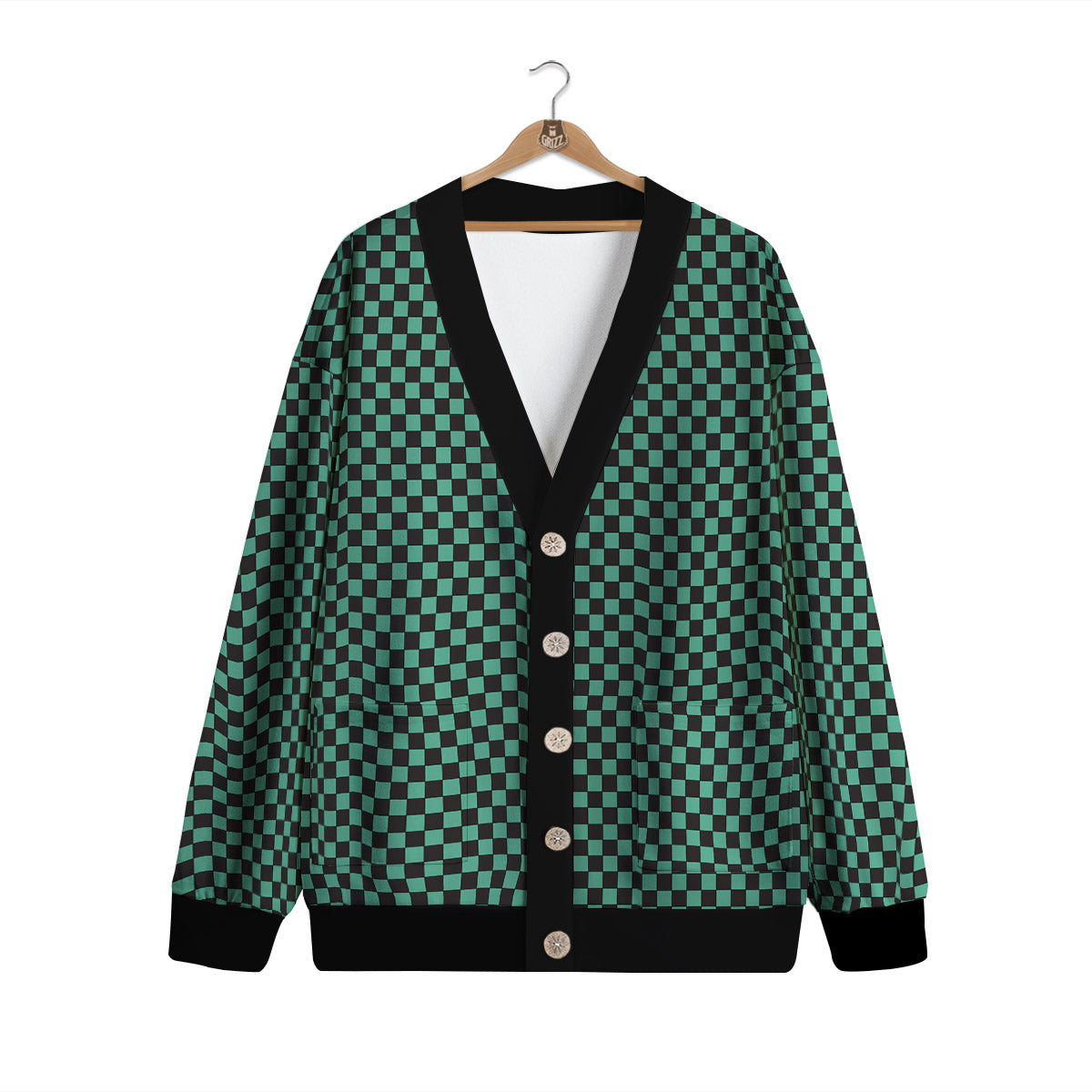 Tanjiro Print Pattern Cardigan-grizzshop