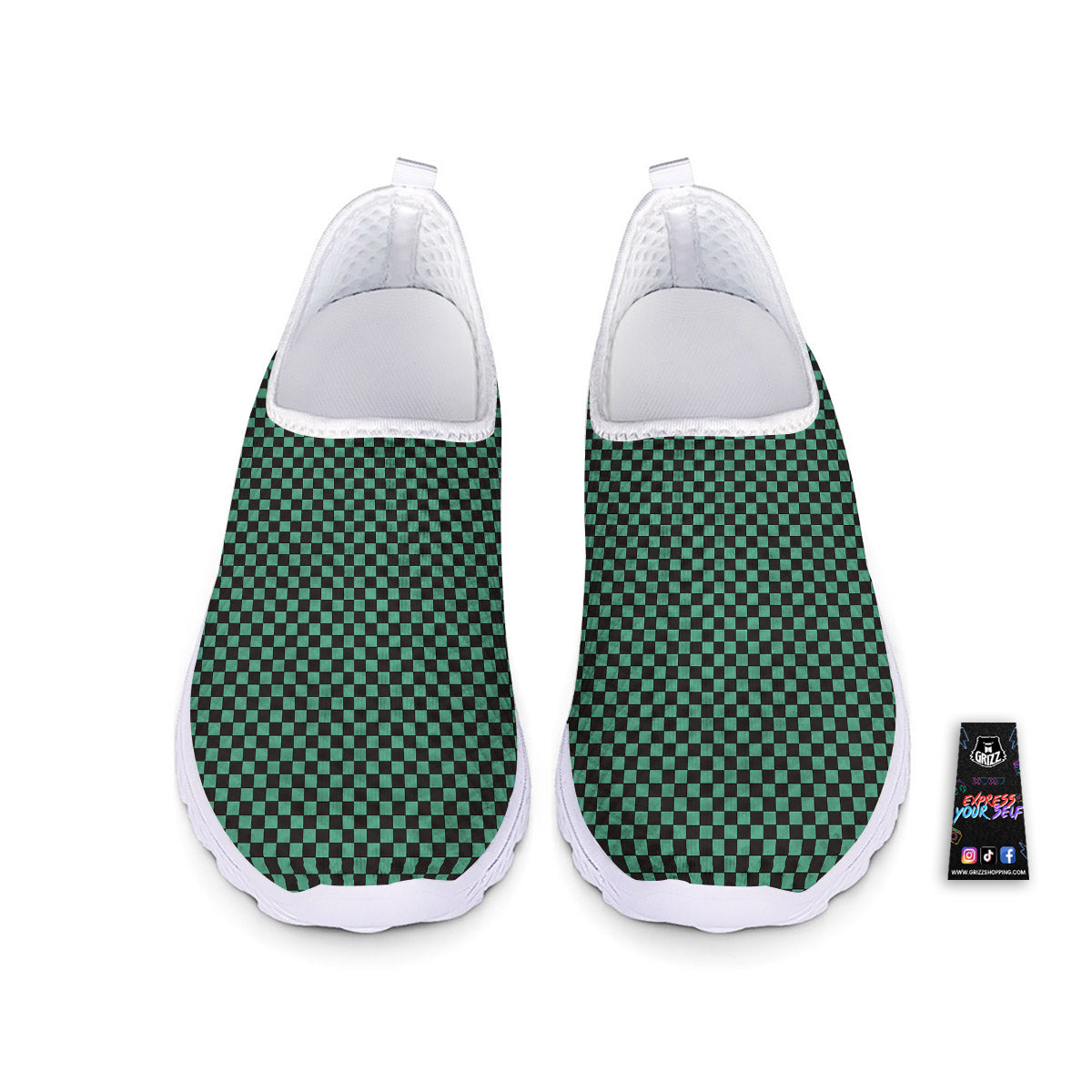 Tanjiro Print Pattern Nurse Shoes-grizzshop