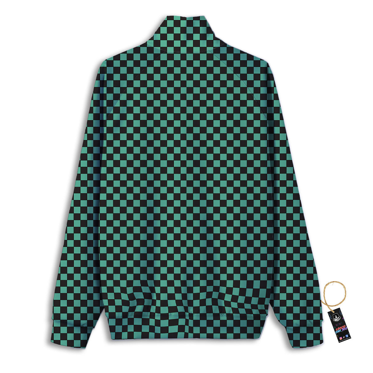 Tanjiro Print Pattern Track Jacket-grizzshop