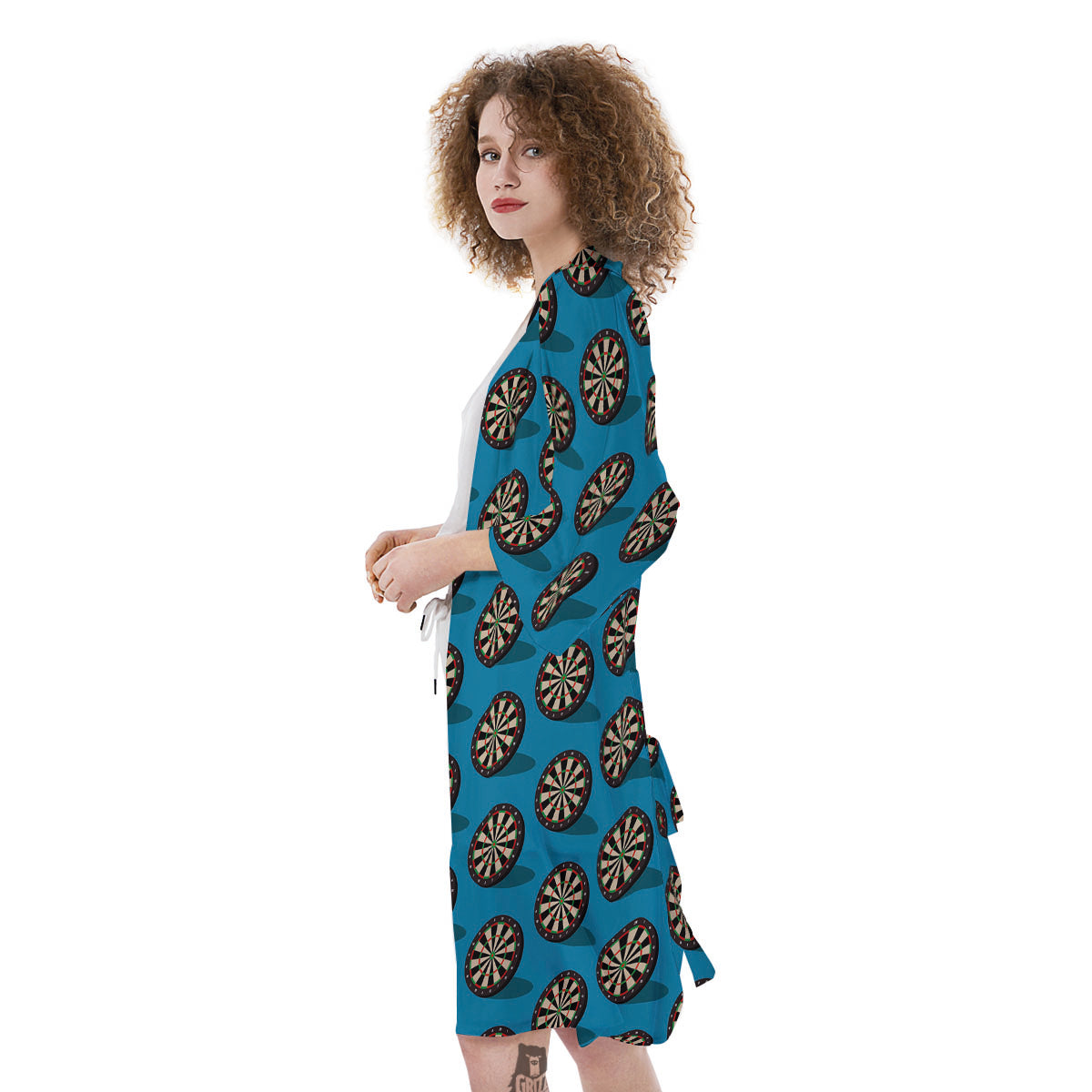 Target Blue Bullseye Print Pattern Kimono-grizzshop