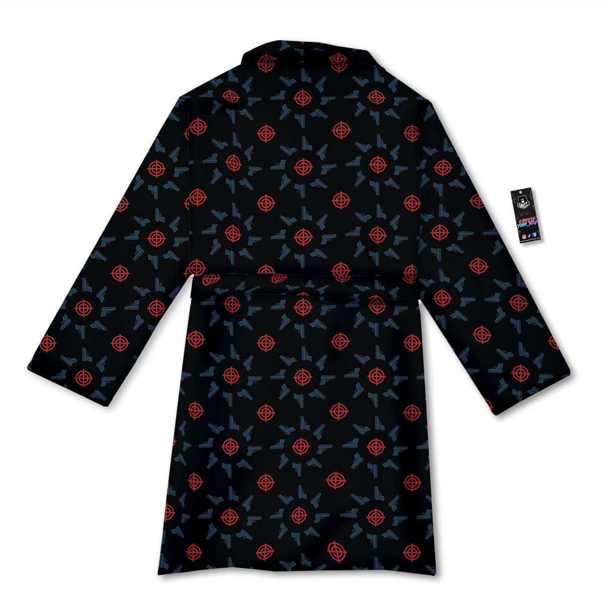 Target Bullseye Print Pattern Bathrobe-grizzshop