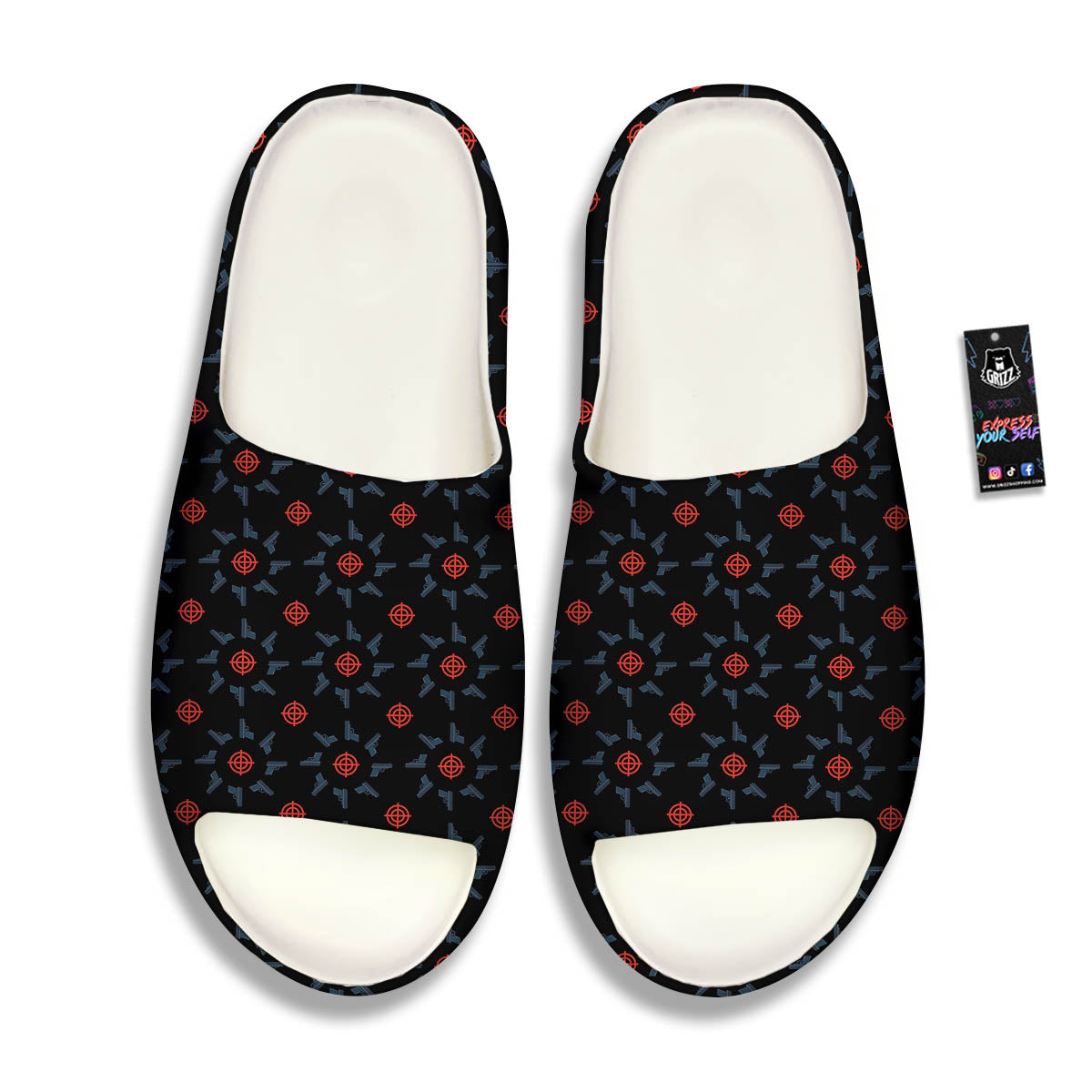 Target Bullseye Print Pattern Sandals-grizzshop