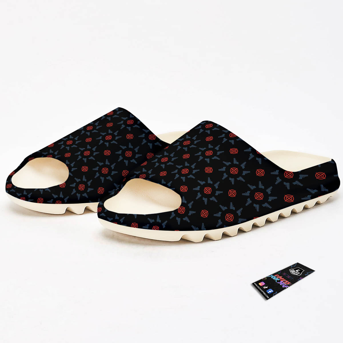 Target Bullseye Print Pattern Sandals-grizzshop
