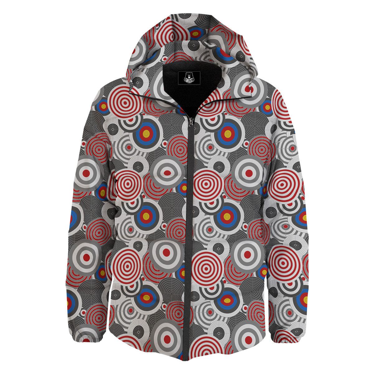 Target Darts Board Game Print Pattern Down Jacket-grizzshop