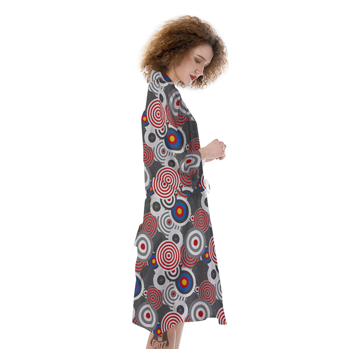 Target Darts Board Game Print Pattern Kimono-grizzshop