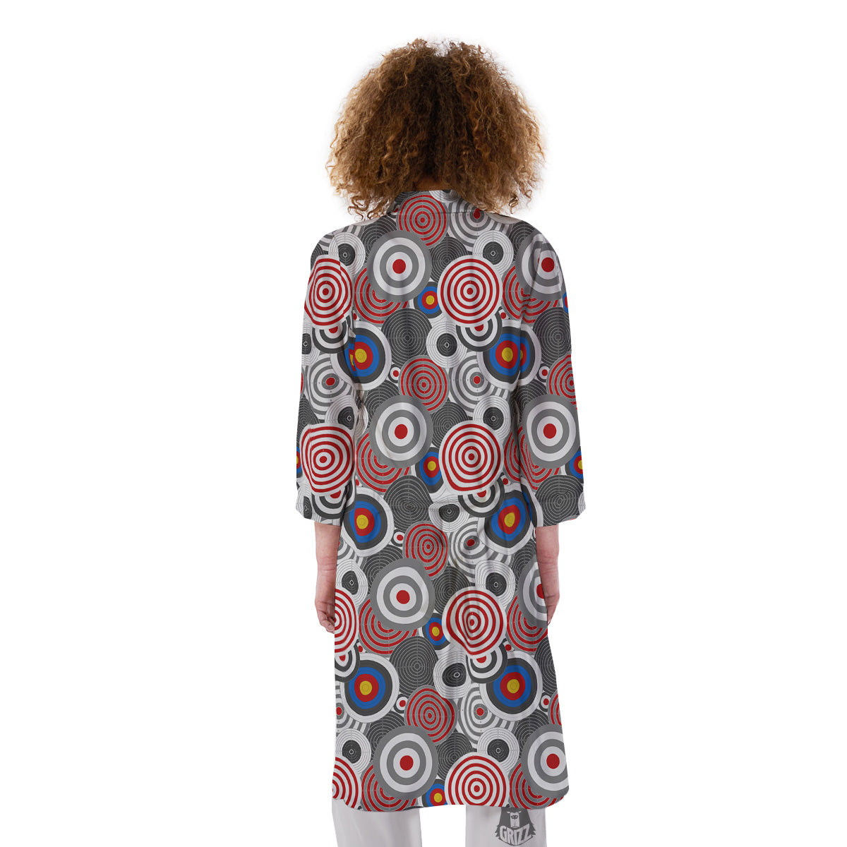 Target Darts Board Game Print Pattern Kimono-grizzshop