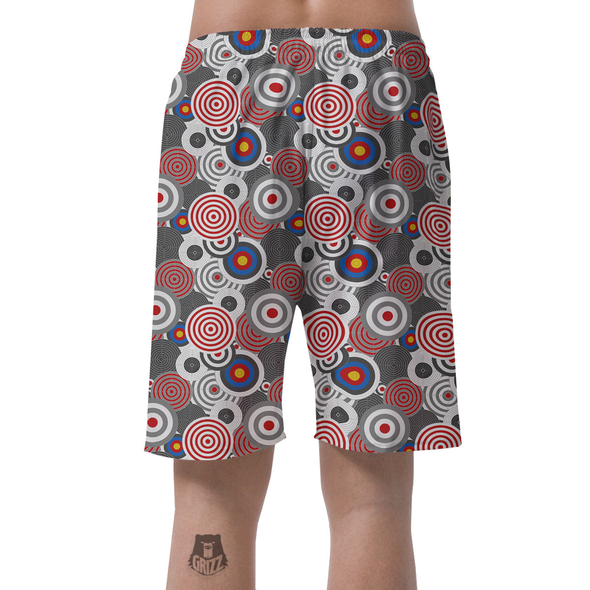 Target Darts Board Game Print Pattern Men's Shorts-grizzshop