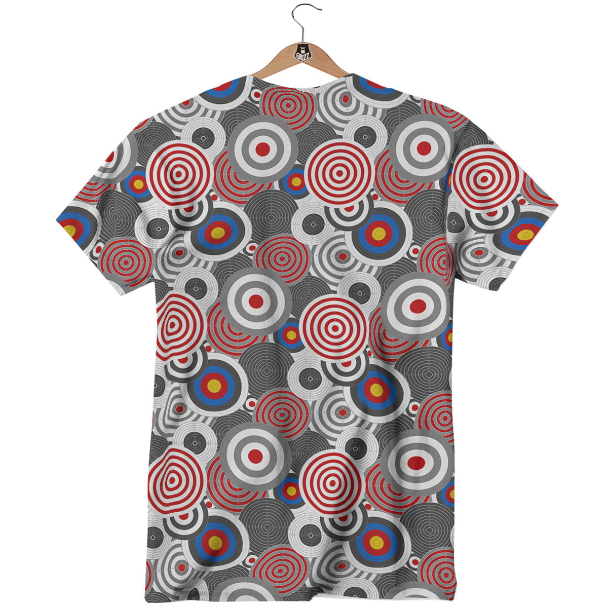 Target Darts Board Game Print Pattern T-Shirt-grizzshop