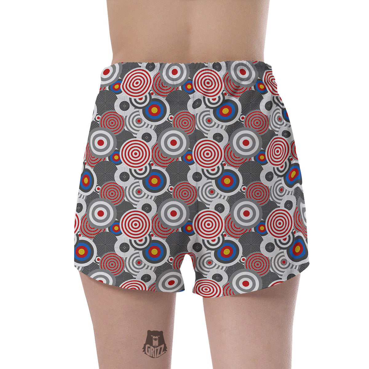 Target Darts Board Game Print Pattern Women's Shorts-grizzshop