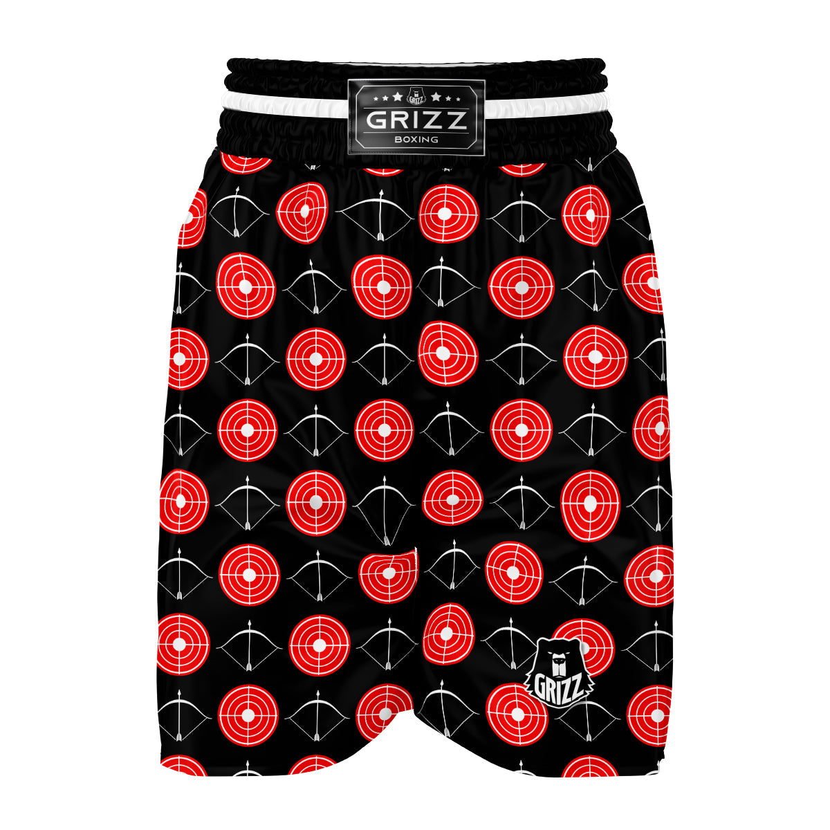 Targets Archery Pattern Print Boxing Shorts-grizzshop