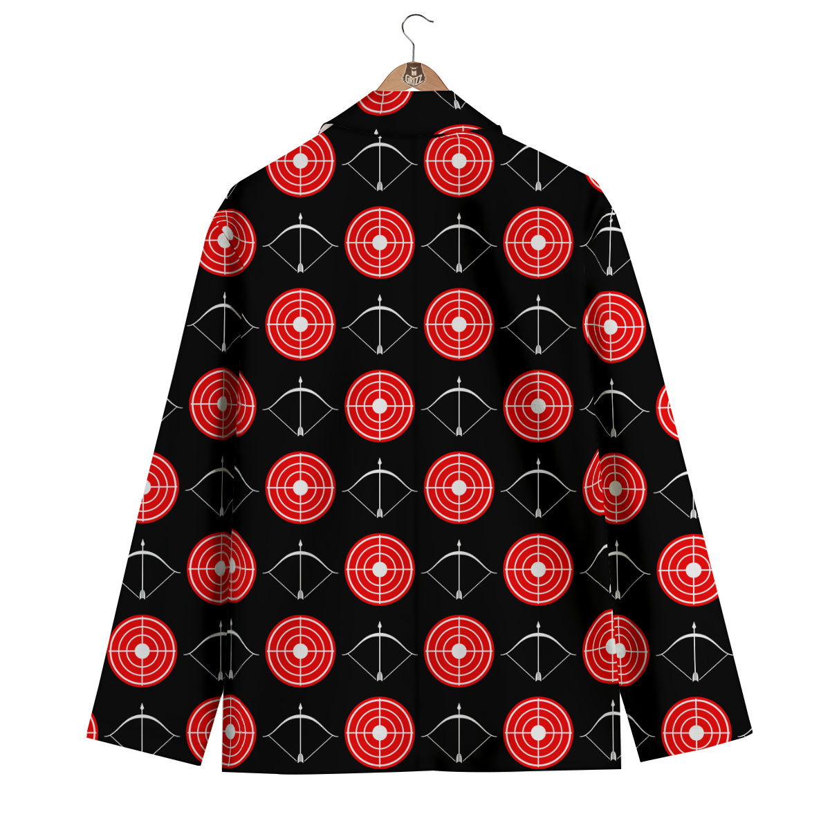 Targets Archery Pattern Print Men's Blazer-grizzshop